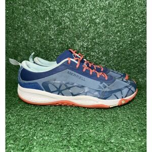 Merrell All Out Soar Womens Size 8.5 Blue Minimalist Running Shoes Gym Sneakers